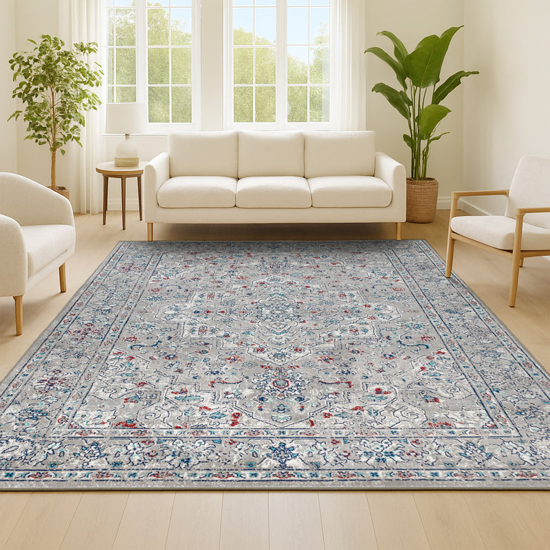 Sierra modern Persian Vintage Medallion Area Rug