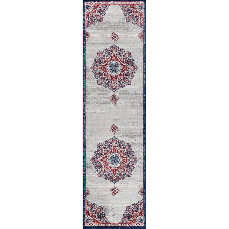 Modern Persian Vintage Moroccan Medallion Area Rug