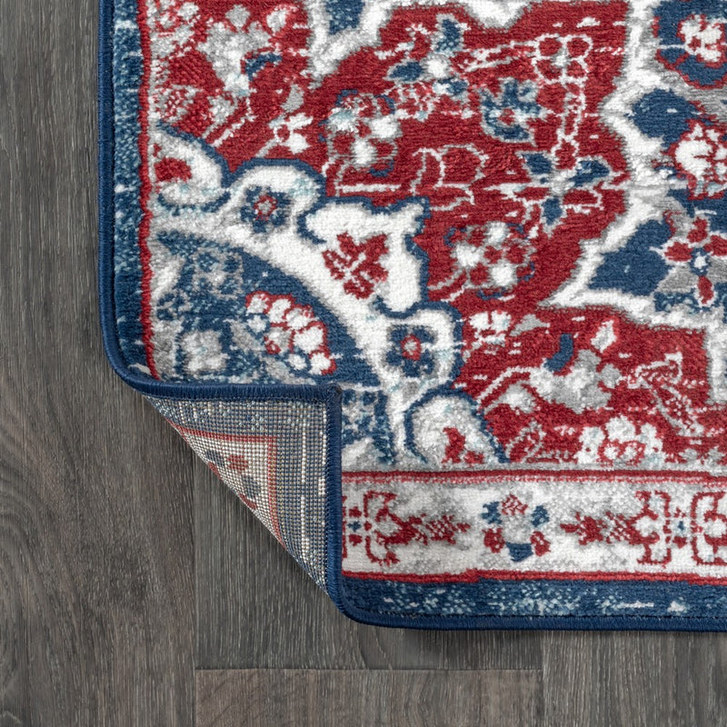 Modern Persian Vintage Moroccan Medallion Area Rug