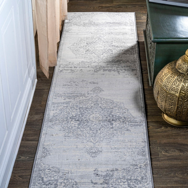 Modern Persian Vintage Moroccan Medallion Area Rug