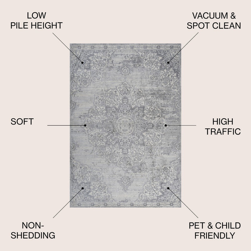 Modern Persian Vintage Moroccan Medallion Area Rug