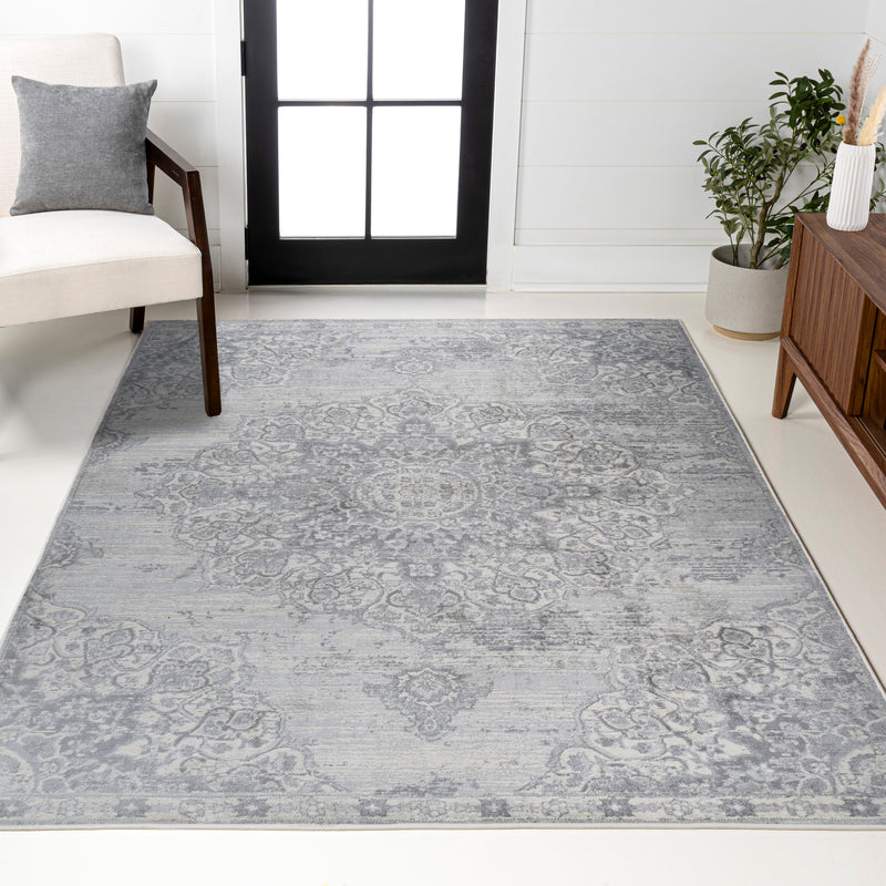 Modern Persian Vintage Moroccan Medallion Area Rug