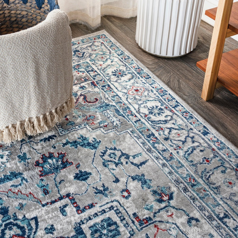 Edison modern Persian Vintage Medallion Area Rug