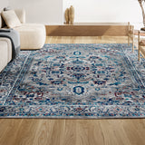 Edison modern Persian Vintage Medallion Area Rug