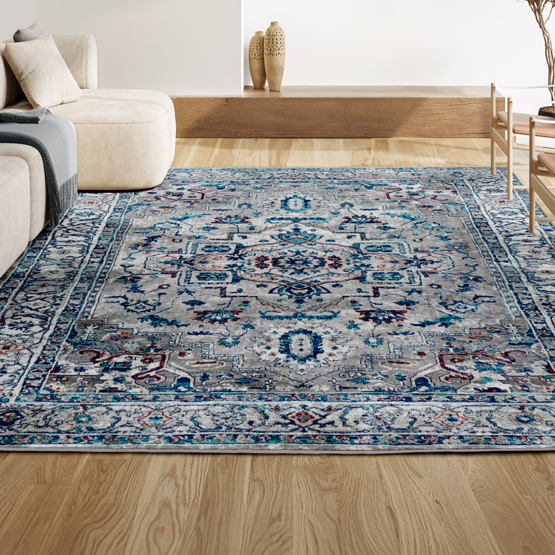 Edison modern Persian Vintage Medallion Area Rug