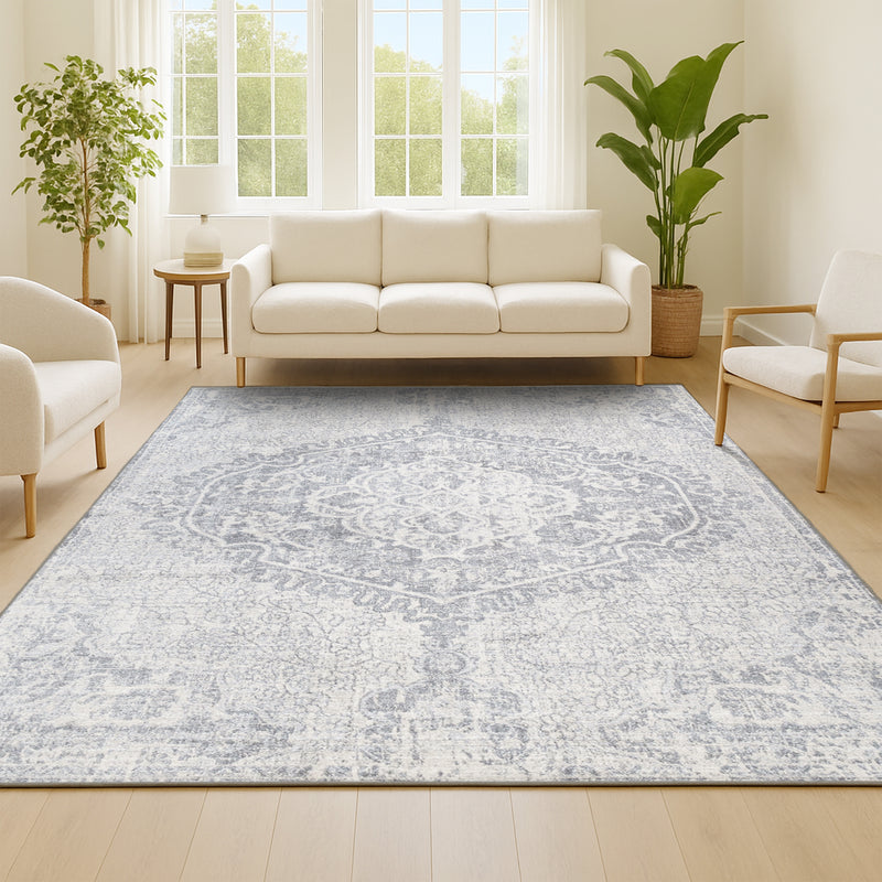 Edison modern Persian Vintage Medallion Area Rug