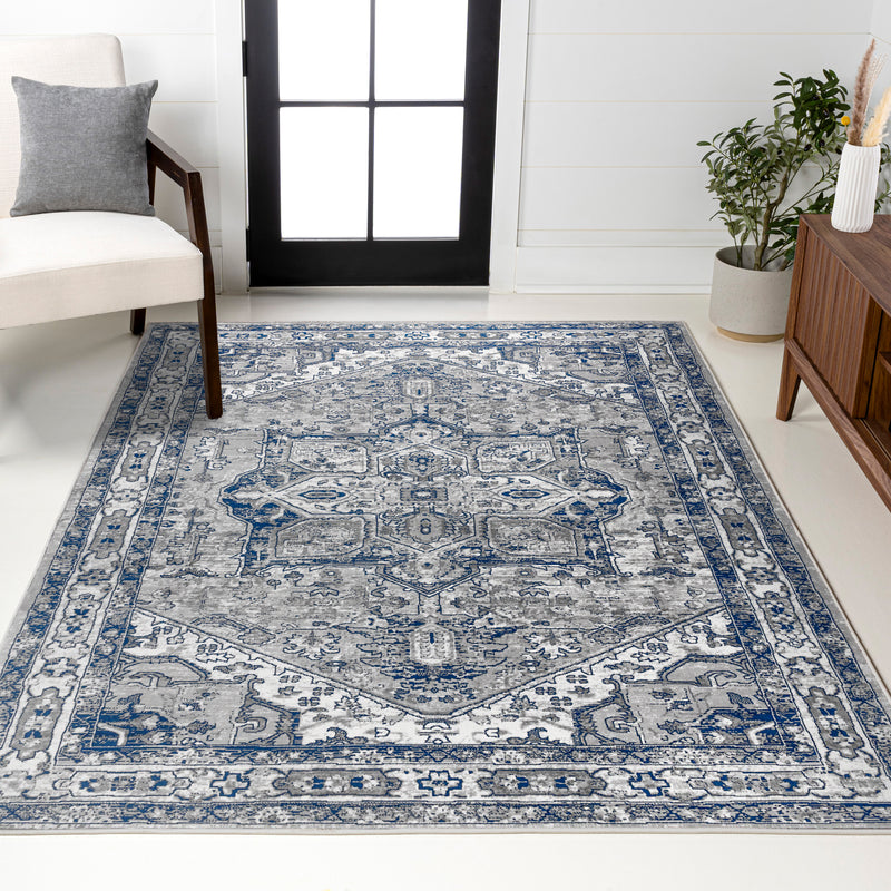 Jerica modern Persian Vintage Medallion Area Rug