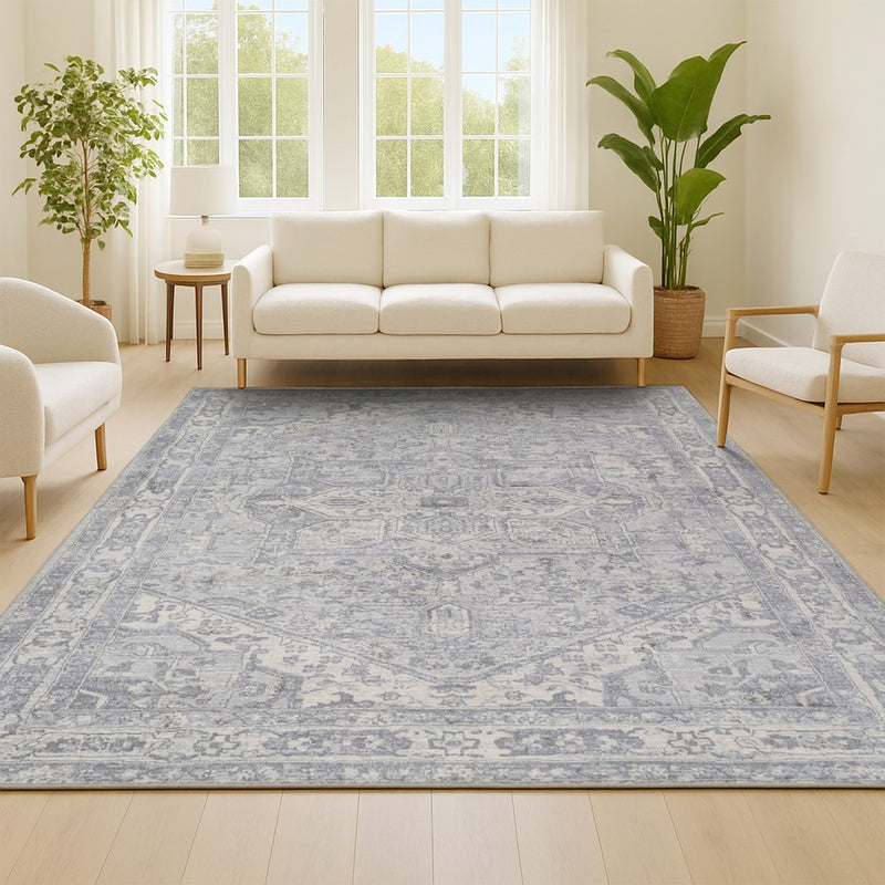 Jerica modern Persian Vintage Medallion Area Rug