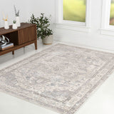 Jerica modern Persian Vintage Medallion Area Rug
