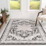 Jerica modern Persian Vintage Medallion Area Rug
