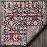 Alfombra Modern Persian Boho Floral Area Rug Multi/Purple / Square / 5'3" Square – BACK