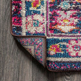 Alfombra Modern Persian Boho Floral Area Rug Beige/Multi / Runner / 2'3" X 8' – BACK