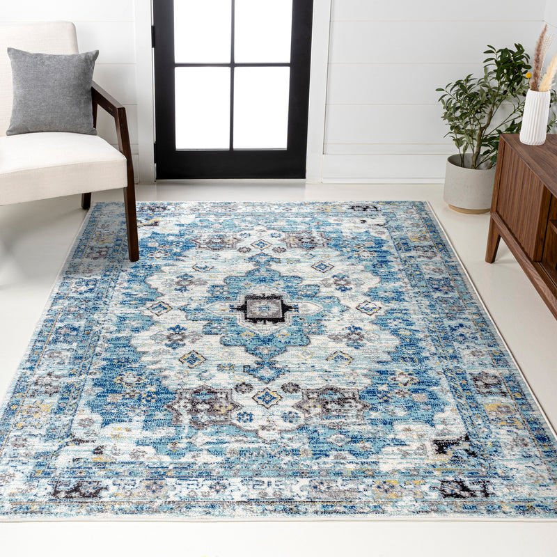Modern Persian Boho Vintage Medallion Area Rug