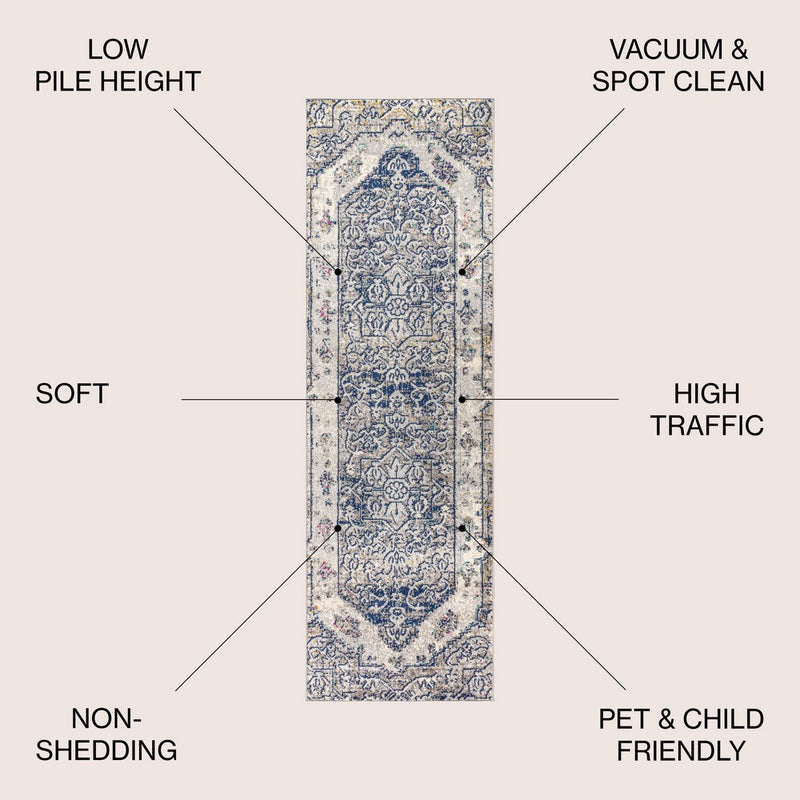 Modern Persian Boho Vintage Area Rug