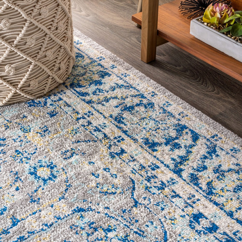 Modern Persian Boho Floral Area Rug