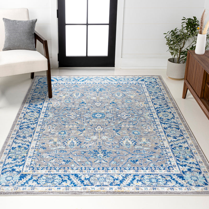 Modern Persian Boho Floral Area Rug