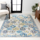 Modern Persian Boho Vintage Trellis Area Rug