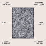 Modern Persian Boho Vintage Trellis Area Rug