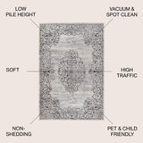 Minori Filigree Medallion Area Rug