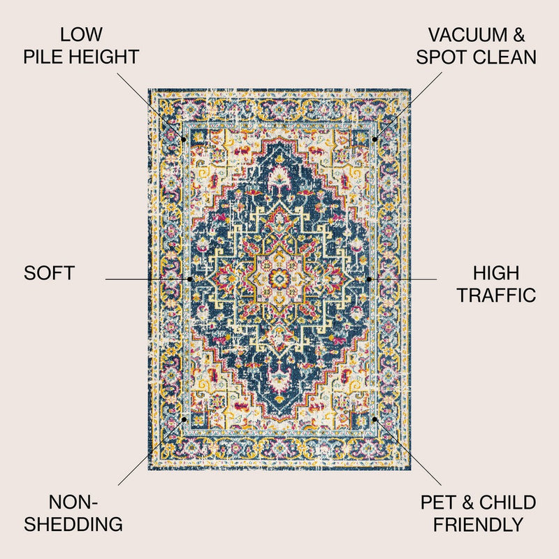Brooklyn Geometric Medallion Area Rug