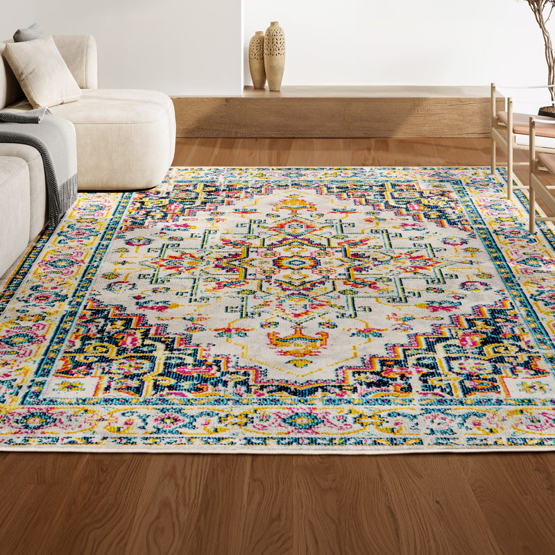 Brooklyn Geometric Medallion Area Rug