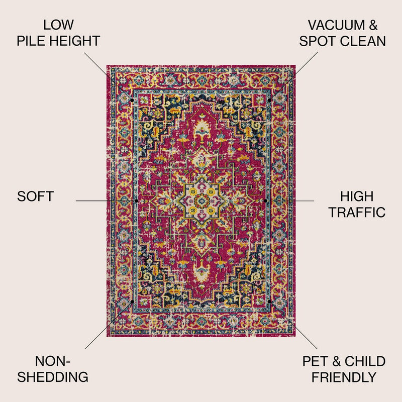 Brooklyn Geometric Medallion Area Rug