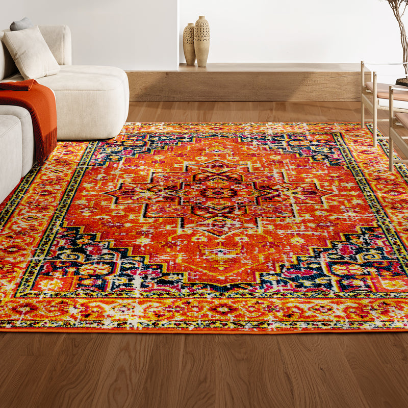 Brooklyn Geometric Medallion Area Rug