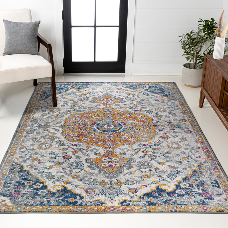 Lorena Ornate Boho Medallion Area Rug