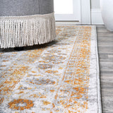 Indhira Ornate Medallion Persian Area Rug