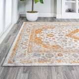 Indhira Ornate Medallion Persian Area Rug