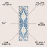 Zelda Bohemian Cottage Medallion Area Rug