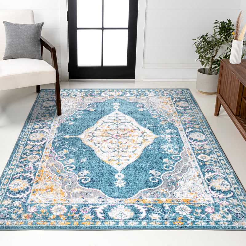Zelda Bohemian Cottage Medallion Area Rug
