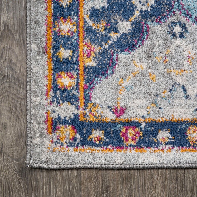 Kirman Bohemian Medallion  Area Rug