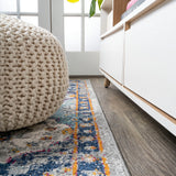 Kirman Bohemian Medallion  Area Rug