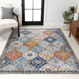 Kirman Bohemian Medallion  Area Rug