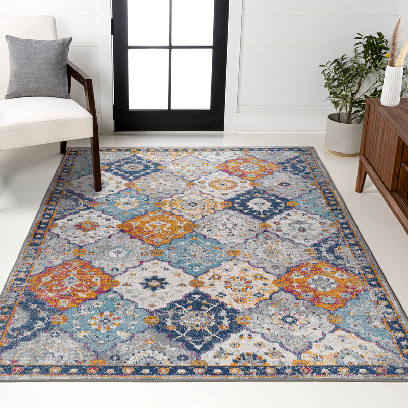 Kirman Bohemian Medallion  Area Rug