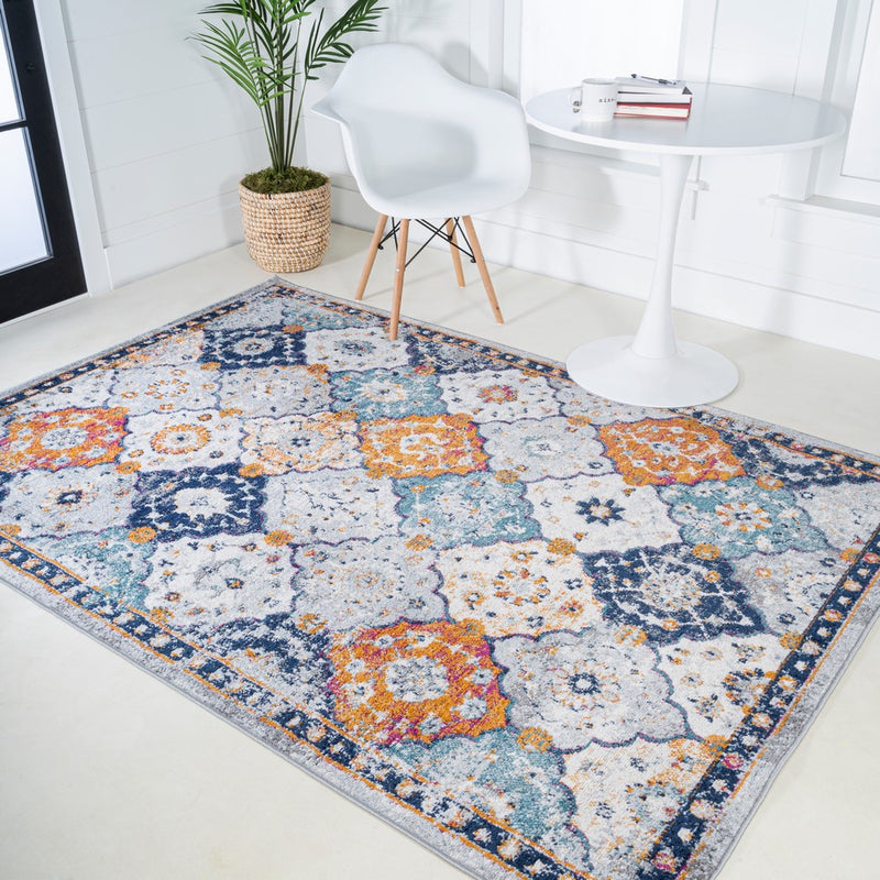 Kirman Bohemian Medallion  Area Rug