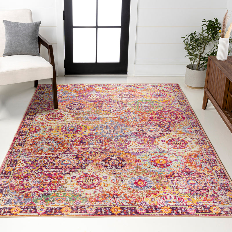 Flori Bohemian Medallion Area Rug