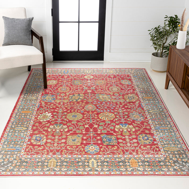 India Flower And Vine Area Rug