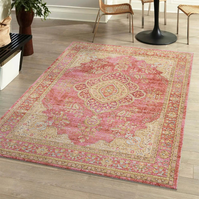 Khilana Floral Medallion Area Rug