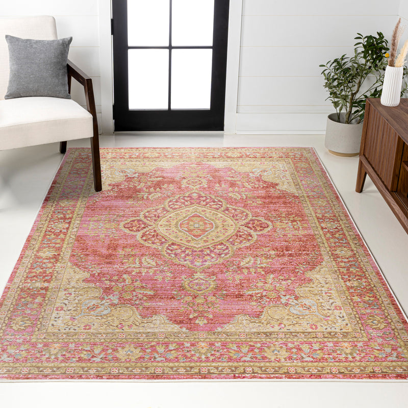 Khilana Floral Medallion Area Rug