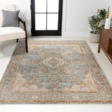 Khilana Floral Medallion Area Rug