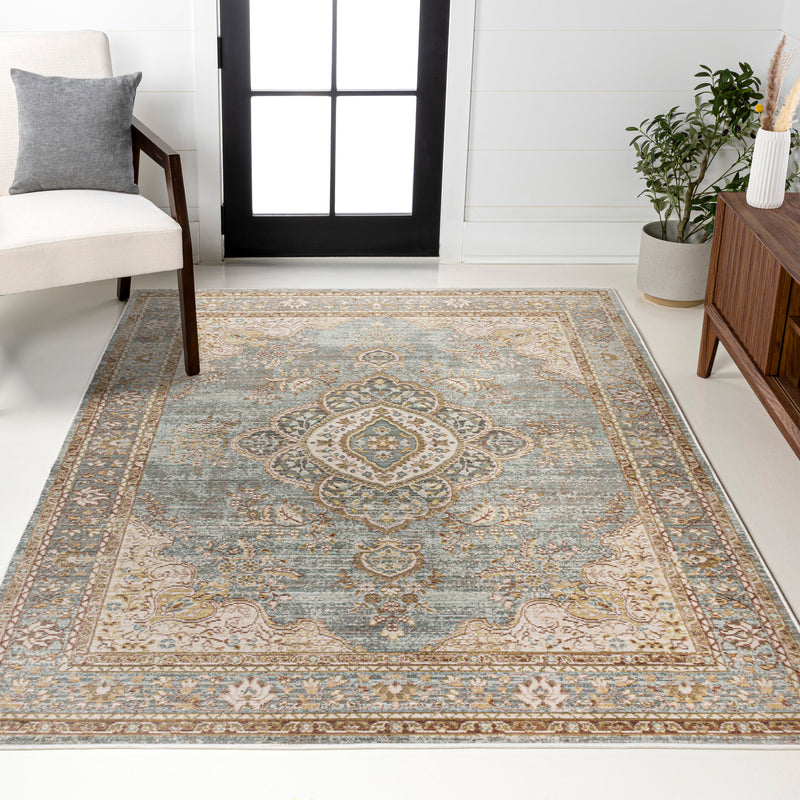 Khilana Floral Medallion Area Rug