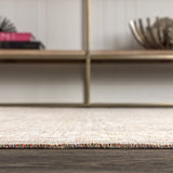 Darija Ornate Geometric Medallion Area Rug