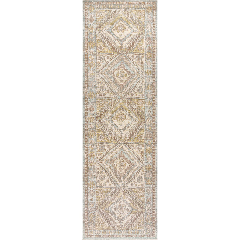Darija Ornate Geometric Medallion Area Rug