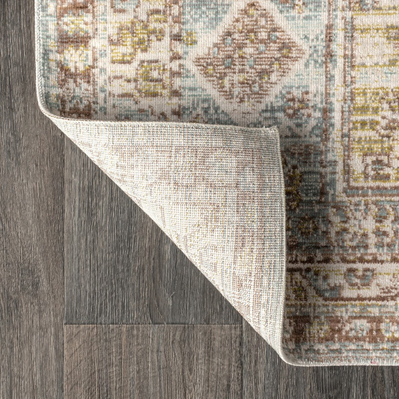 Darija Ornate Geometric Medallion Area Rug
