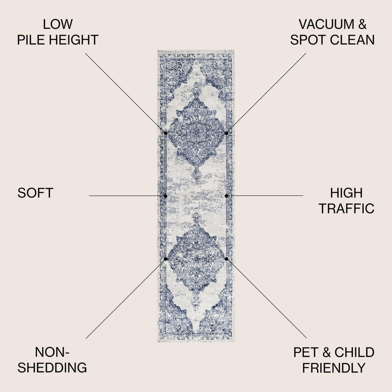 Alhambra Ornate Medallion Modern Area Rug