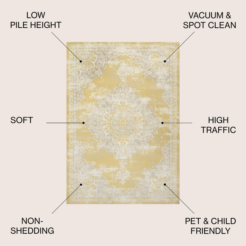 Alhambra Ornate Medallion Modern Area Rug