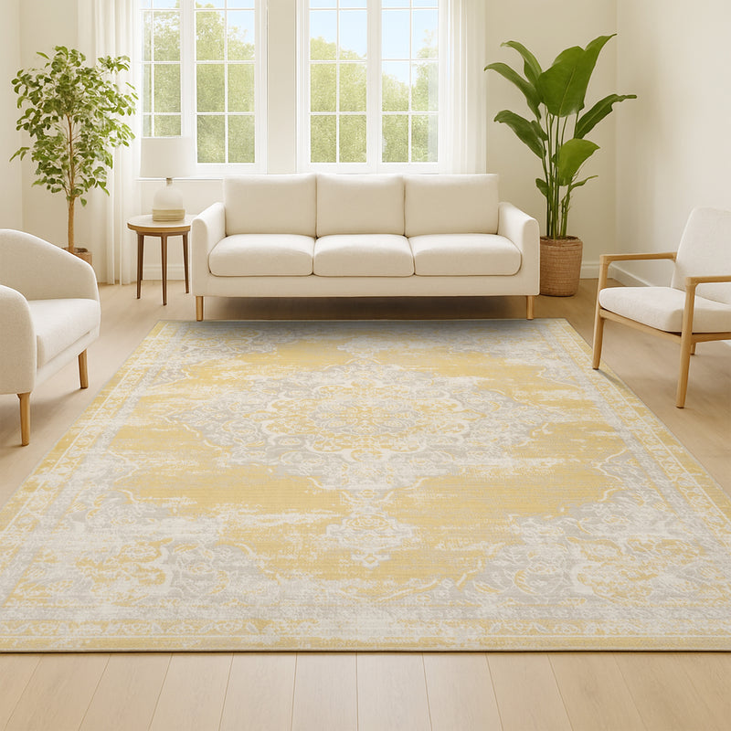 Alhambra Ornate Medallion Modern Area Rug