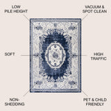 Rosalia Cottage Medallion Area Rug